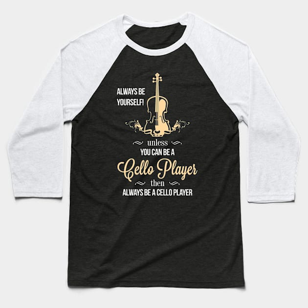 Cello Players Baseball T-Shirt by hothippo